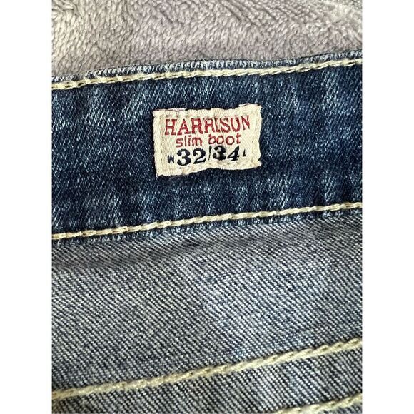 MEK Denim Jeans Womens Size 32 Dark Wash Blue Harrison Slim Leg Bootcut Stretch - Picture 5 of 11